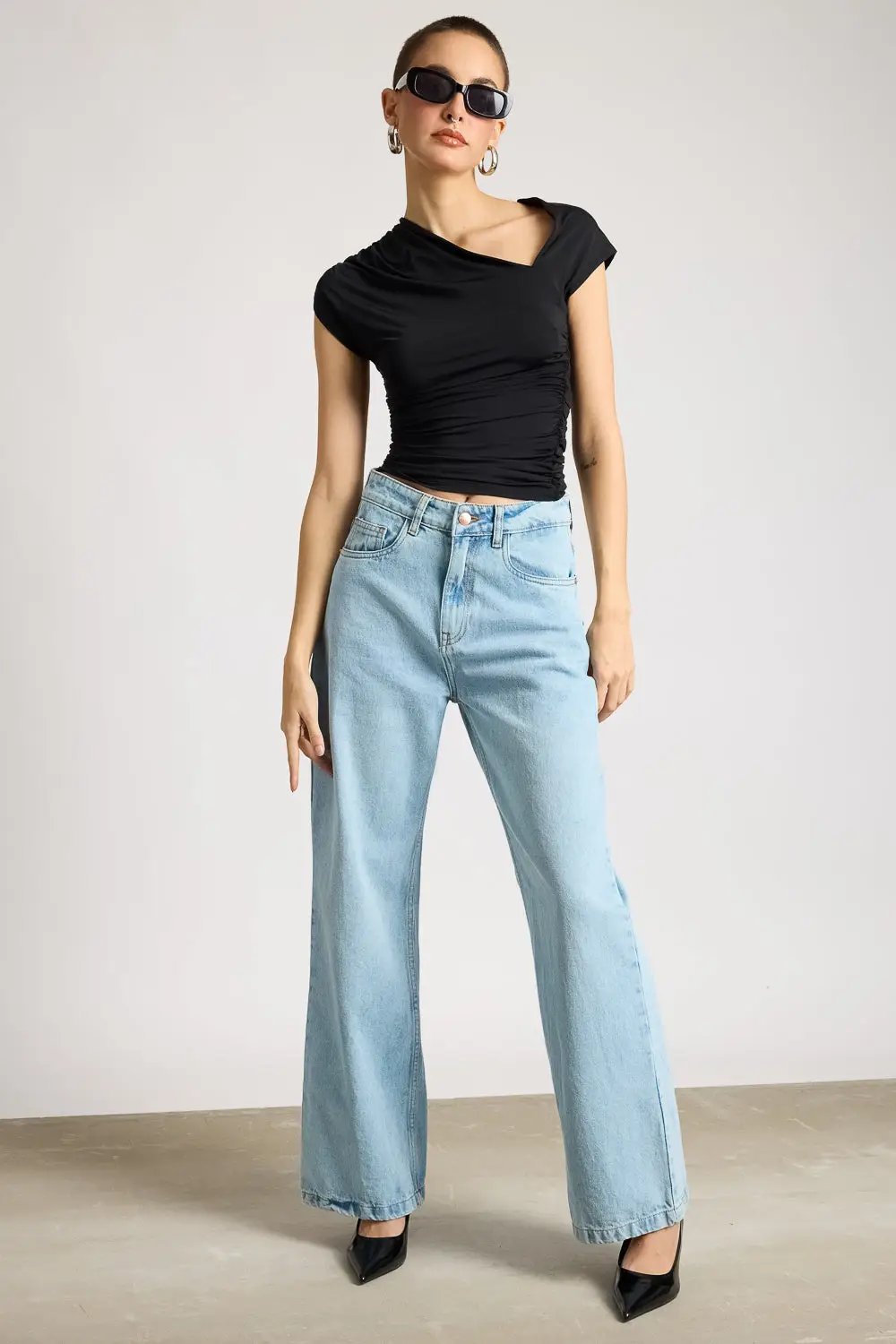 Skyline Blue Women's Straight Jeans