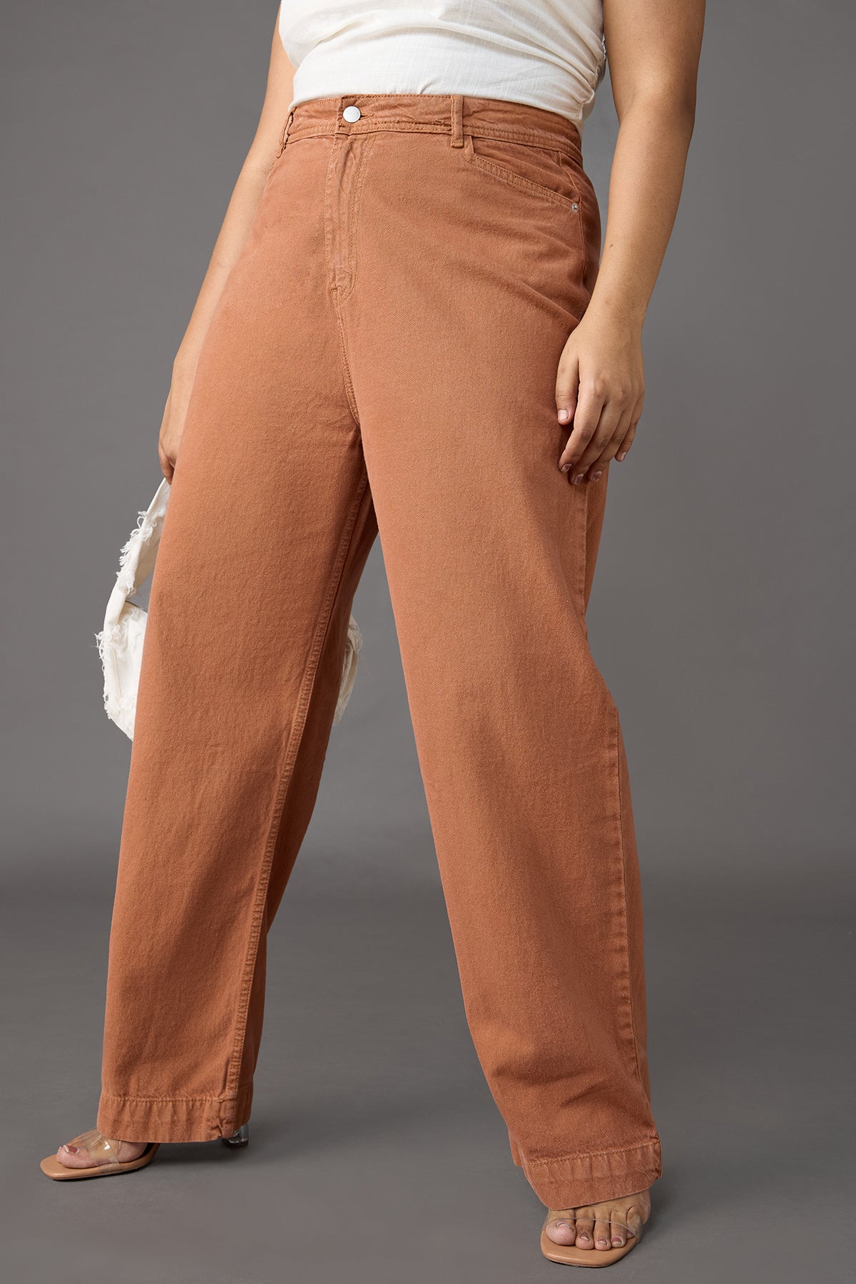 Curve Chestnut Charm Straight Jeans
