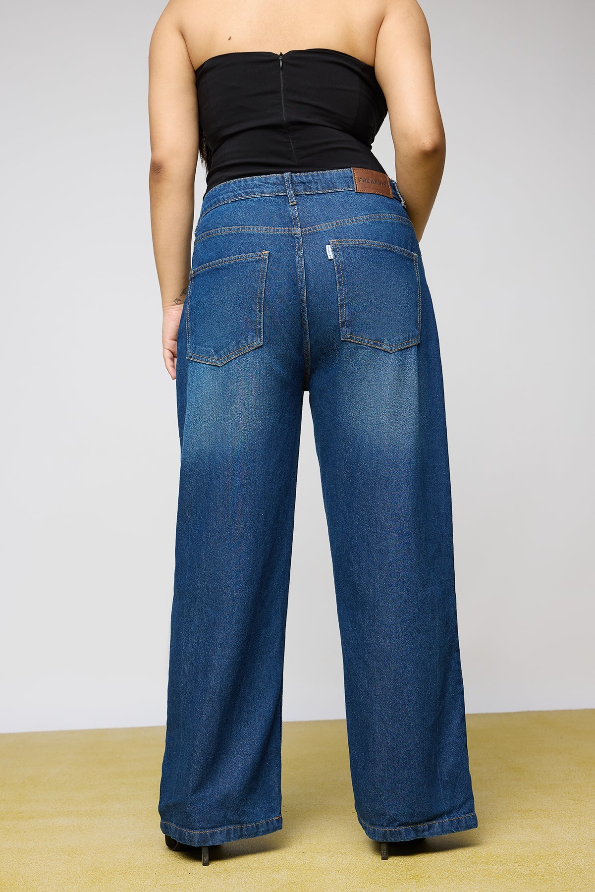 Curve Pacific Blue Wide Jeans