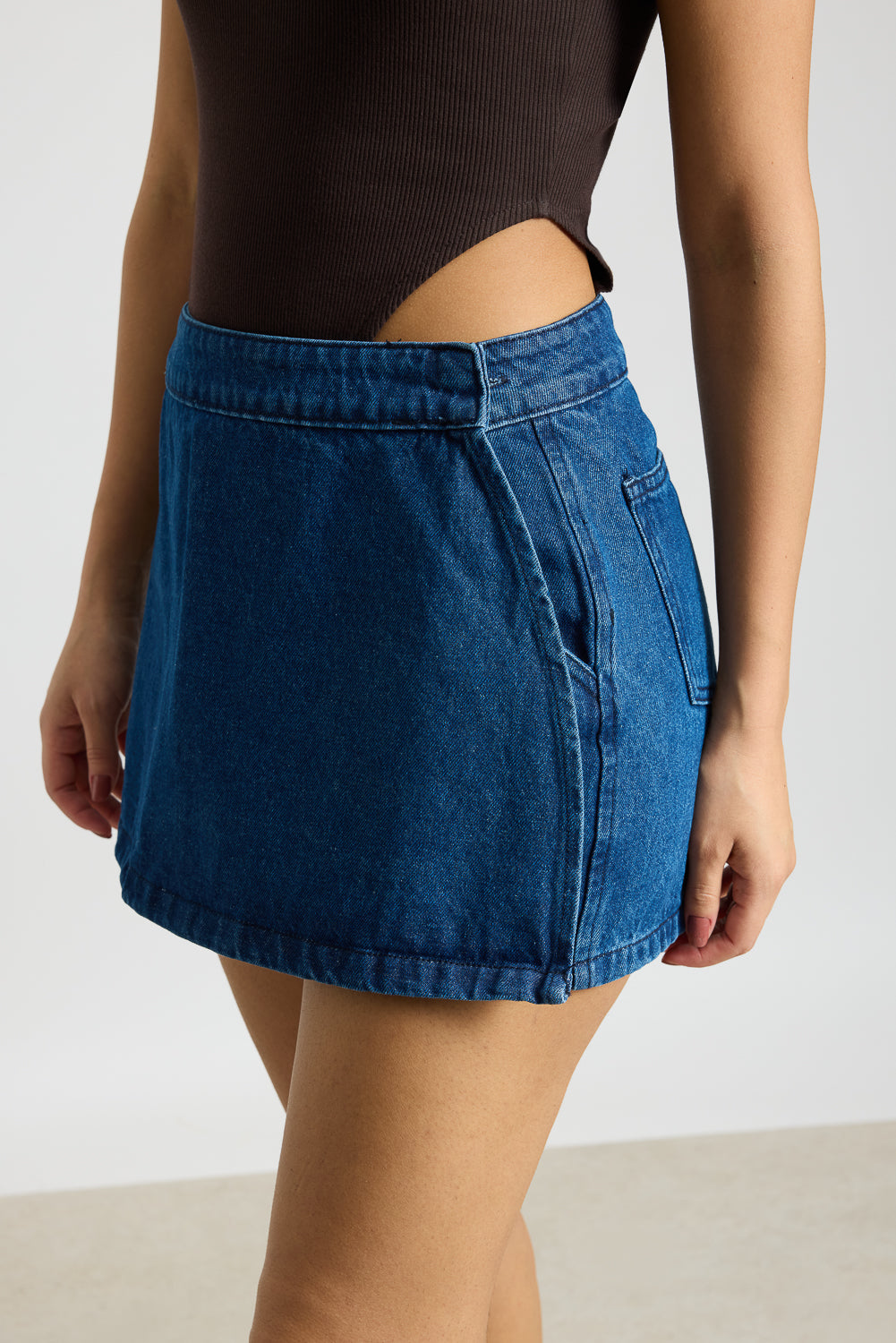 Dusk Blue Women's Denim Skort