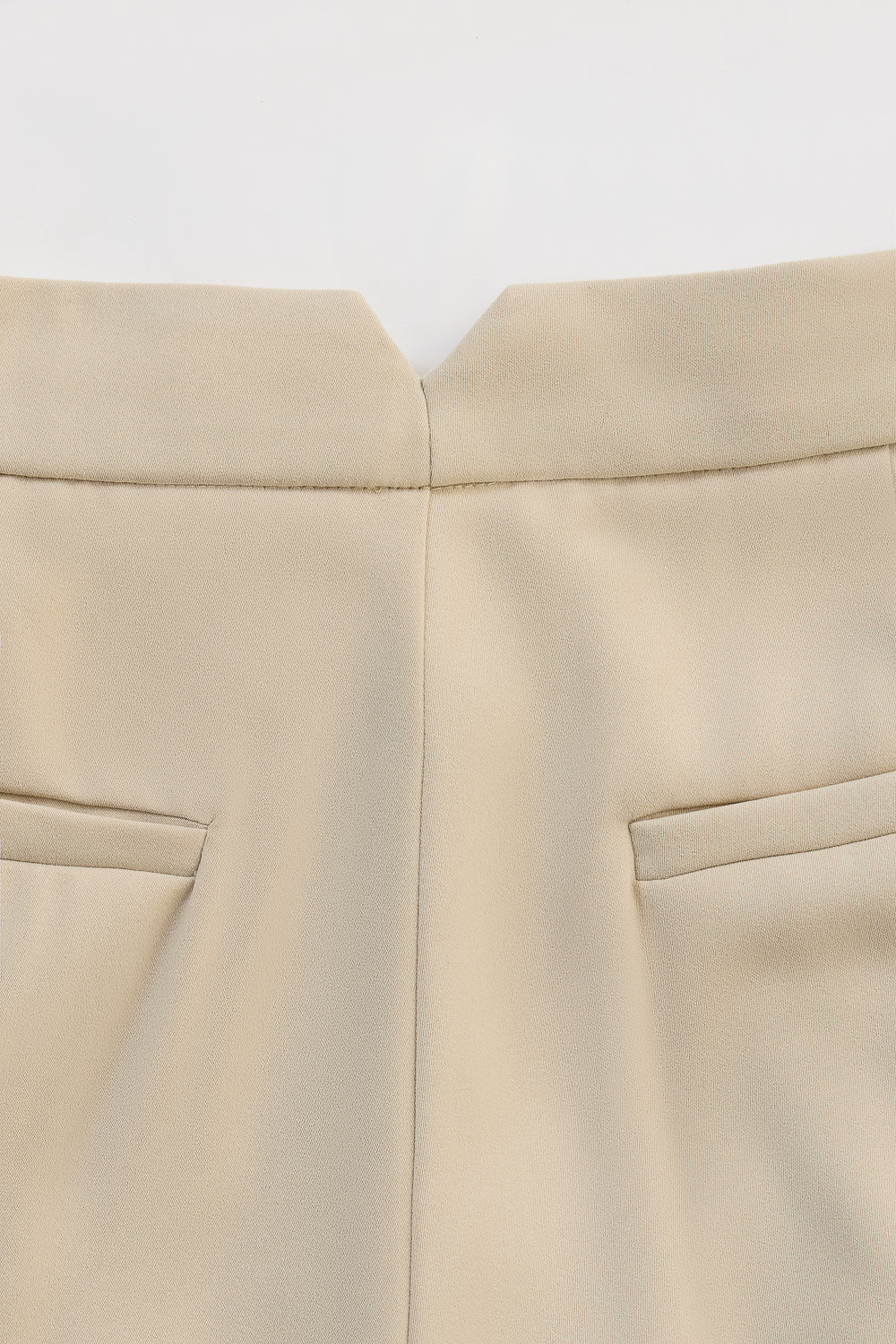Light Khaki Formal Women's Flared Korean Pants