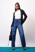 Refined Blue Women's Straight Jeans