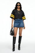 Retro Blue Micro Skirt