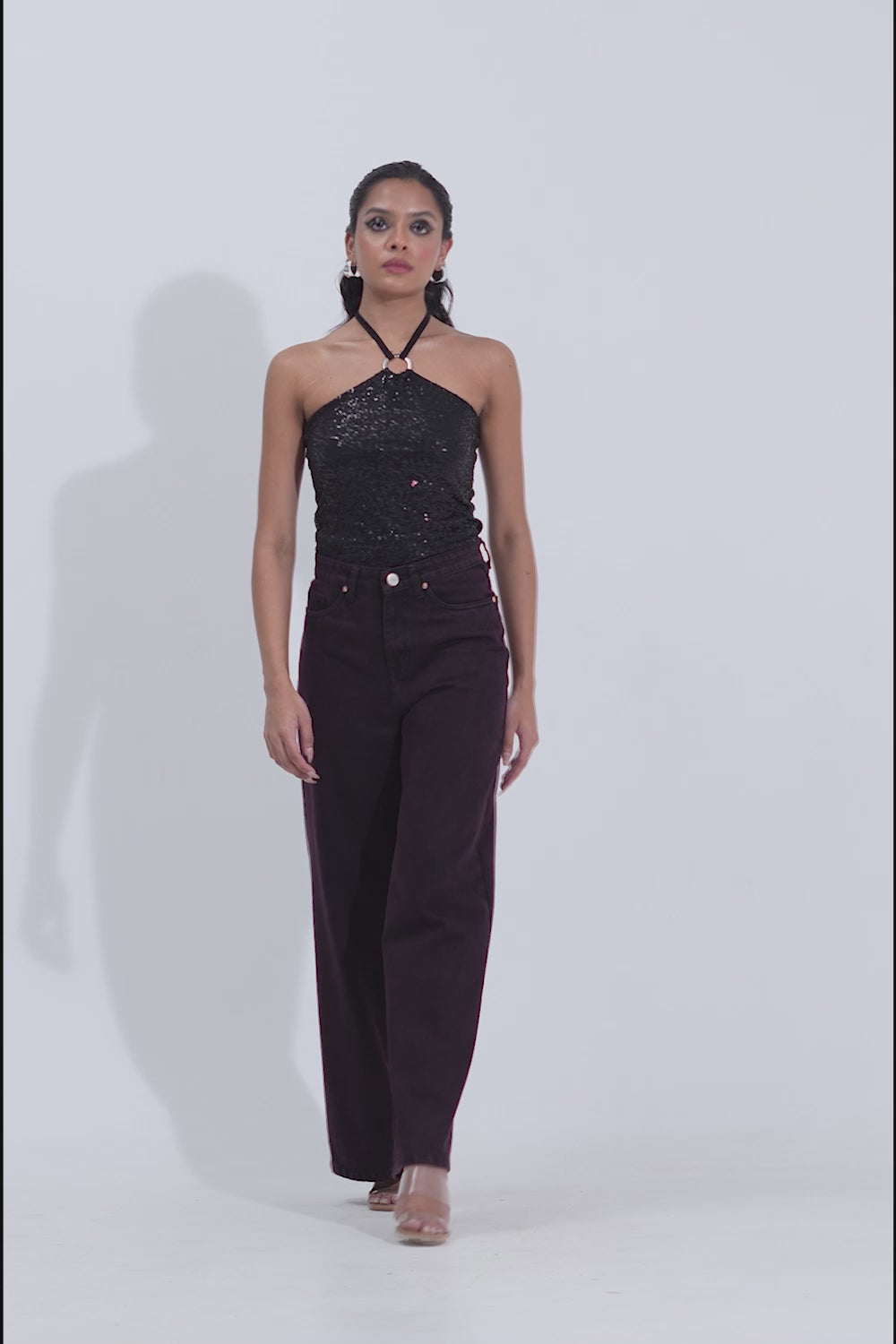 Midnight Merlot Wide Jeans