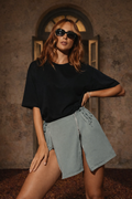 Zip Up Grey Skirt