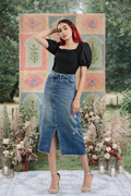 Overlap Midi Skirt