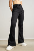 Black High Waisted Women's Bootcut jeans