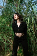 Black Cropped Top