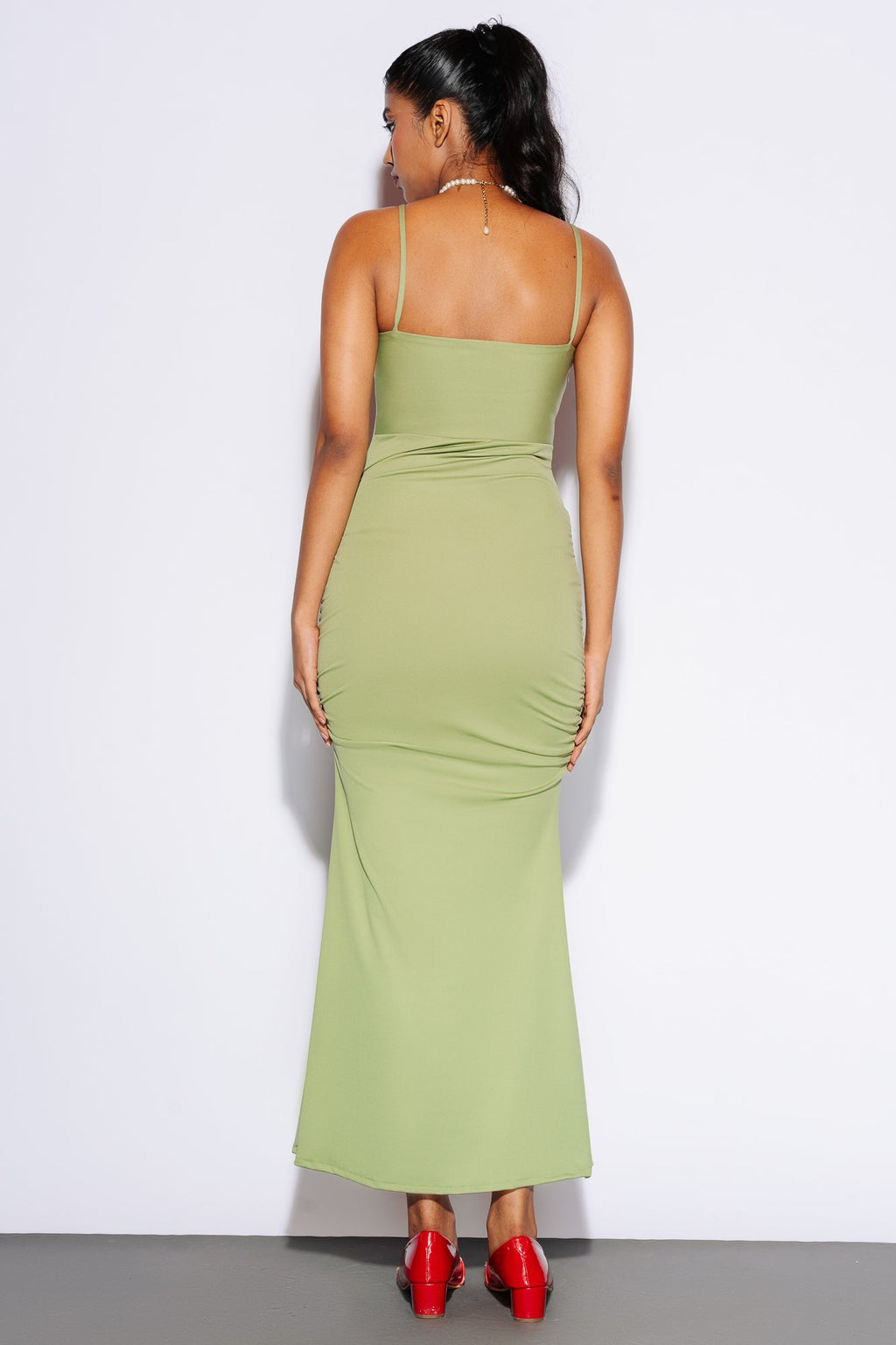 Kendall Corset Green Dress