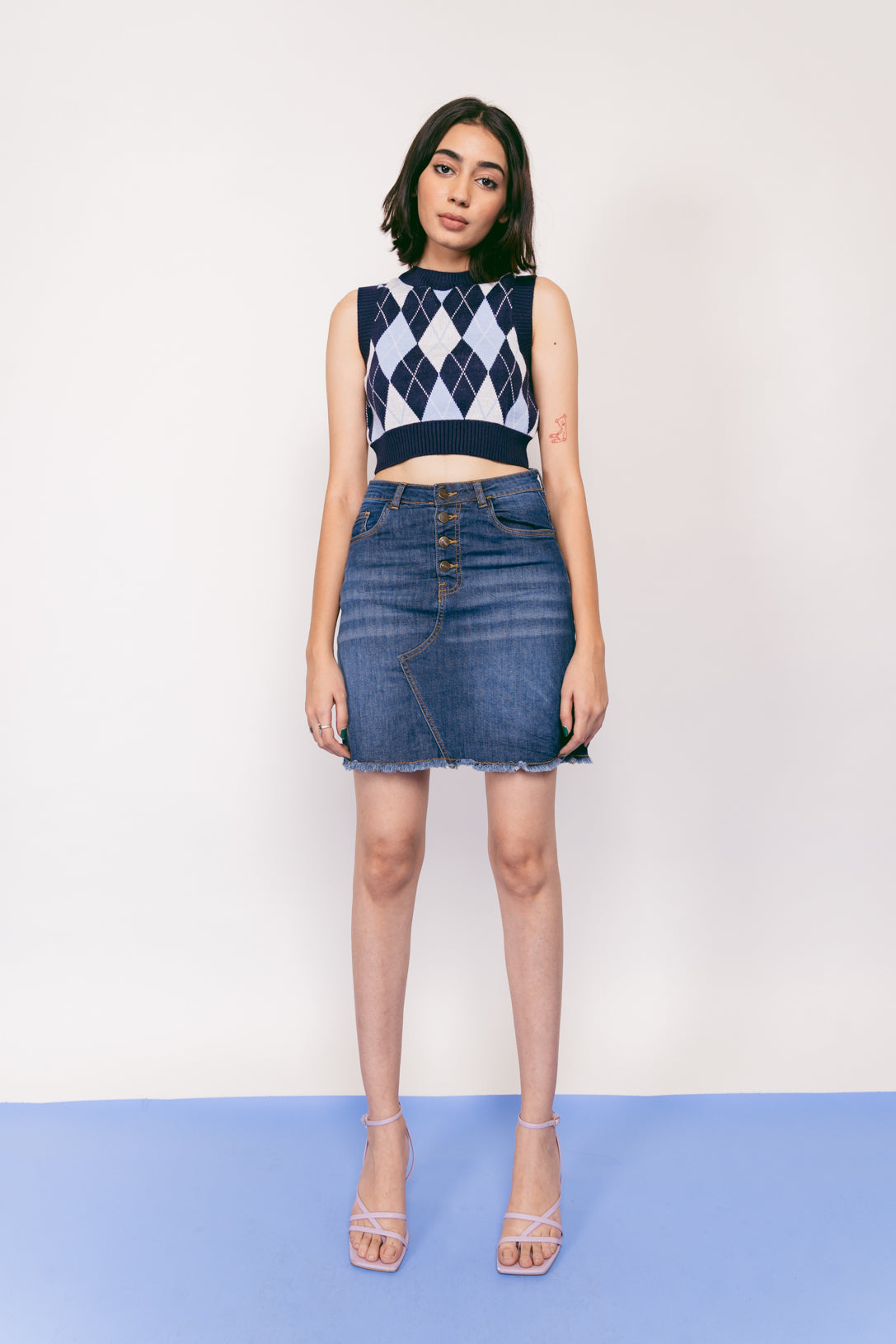 Denim Pencil Skirt