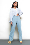 Airy Blue Women's Straight Jeans