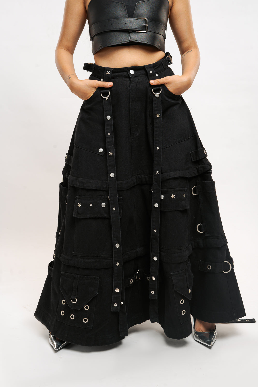 Grunge Heavy Denim Skirt