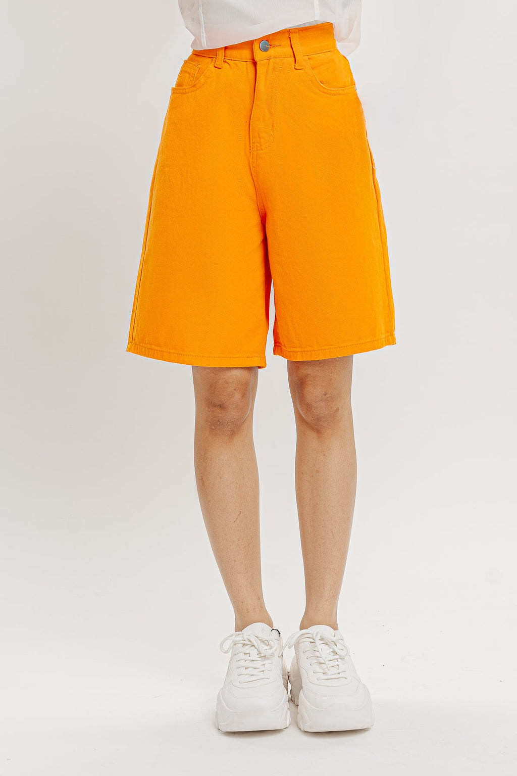 Tangerine Bermuda Shorts