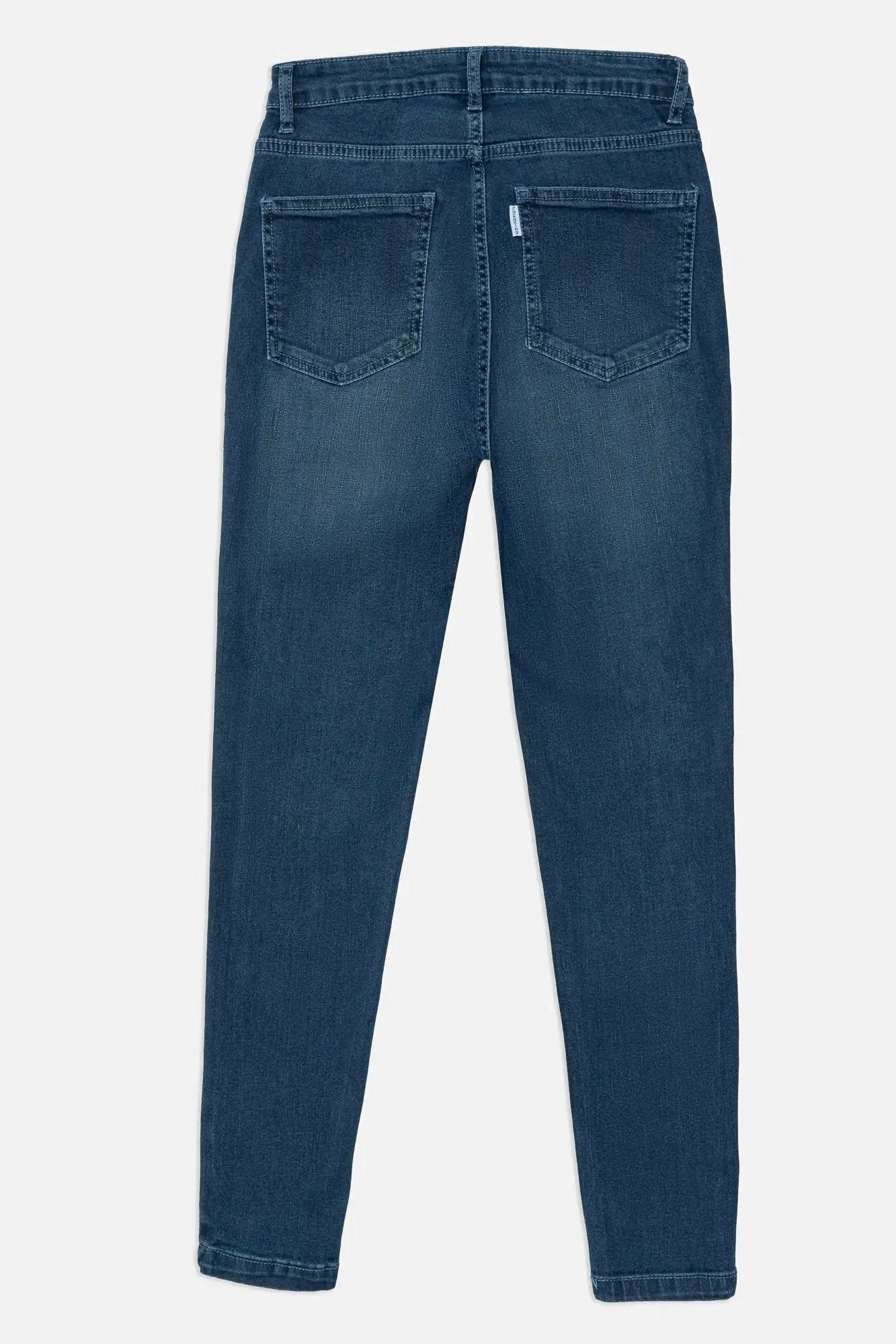 Dark Blue High Waist Women's Skinny Jeans