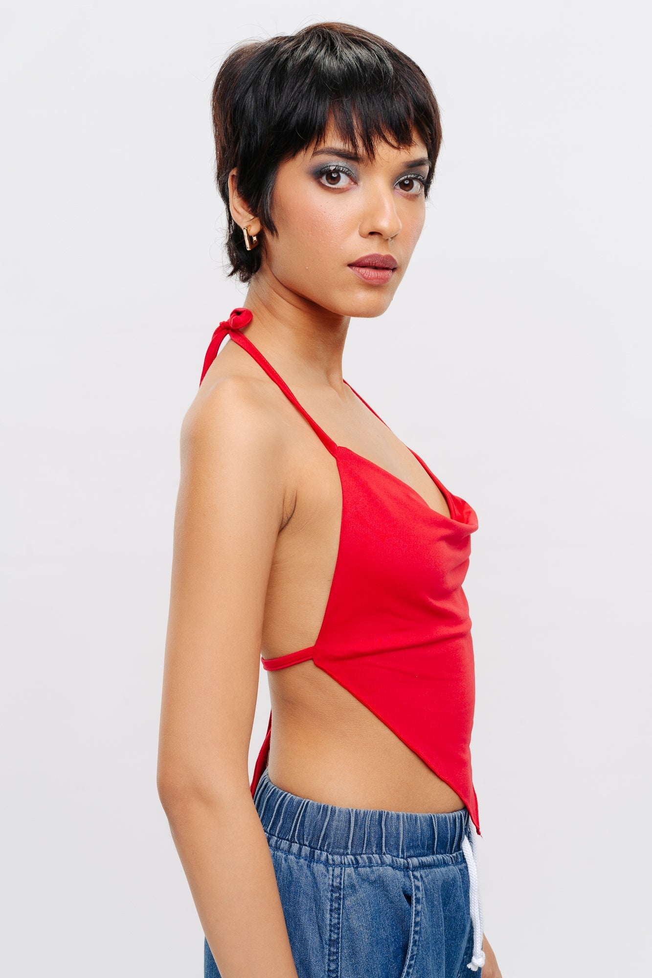 Cowl Red Top