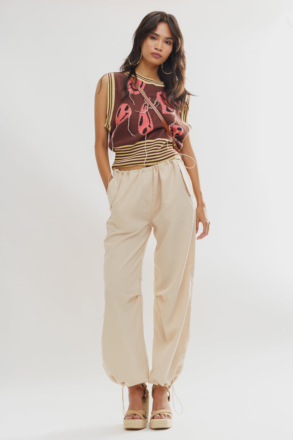Ecru Parachute Pants
