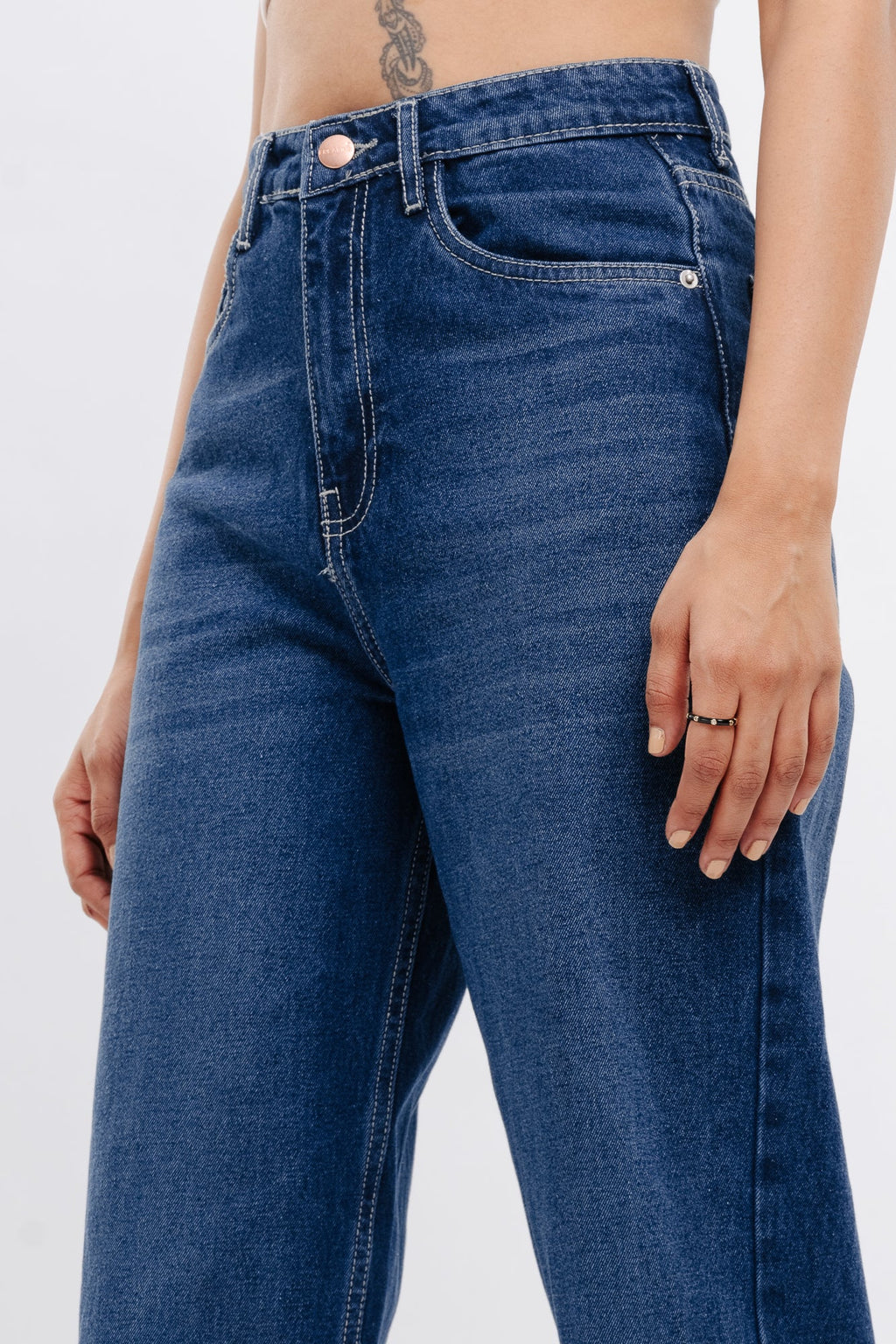 Blue Women's Straight Jeans