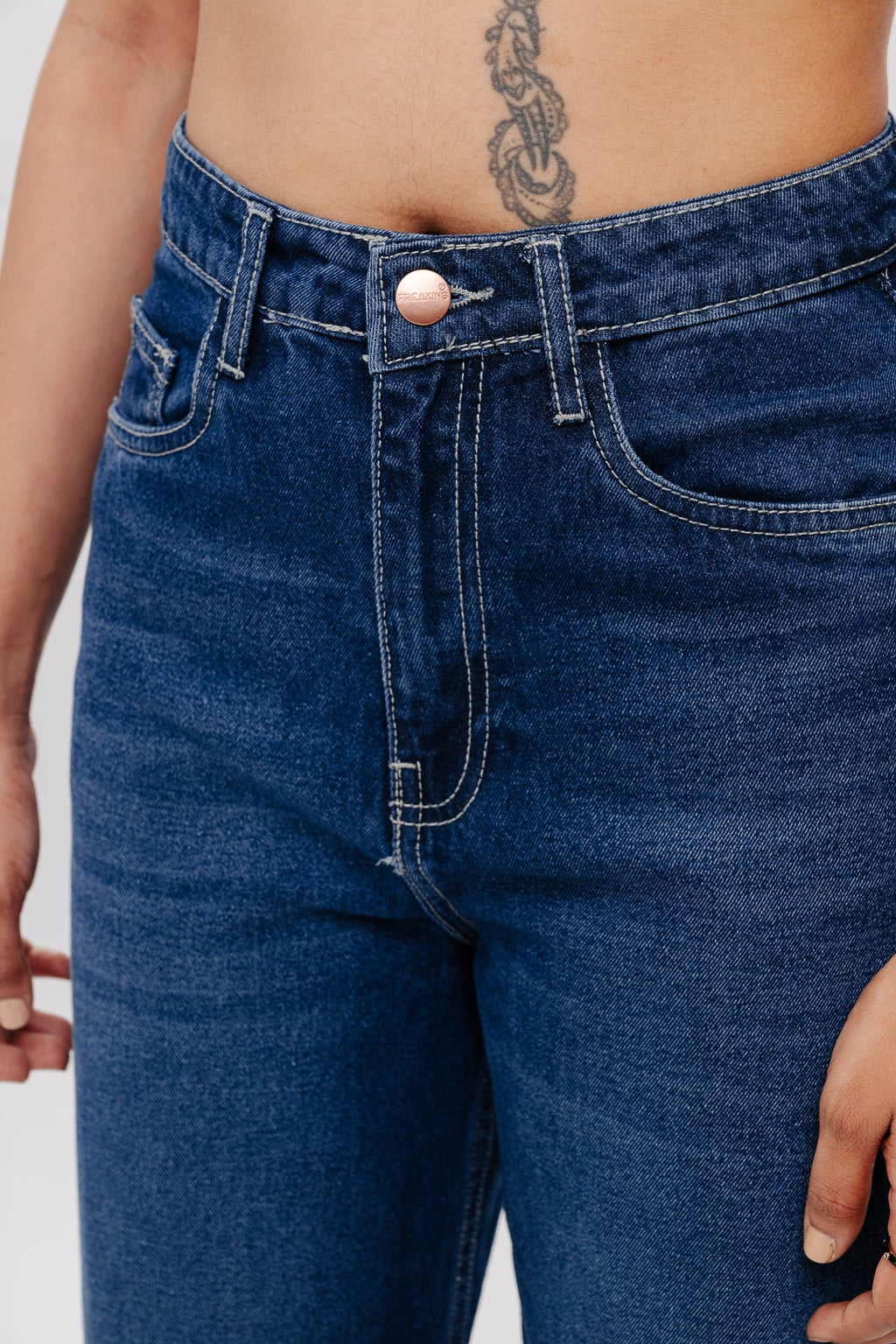 Blue Women's Straight Jeans