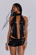 Black Halter Top