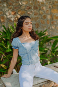 Denim Corset Top