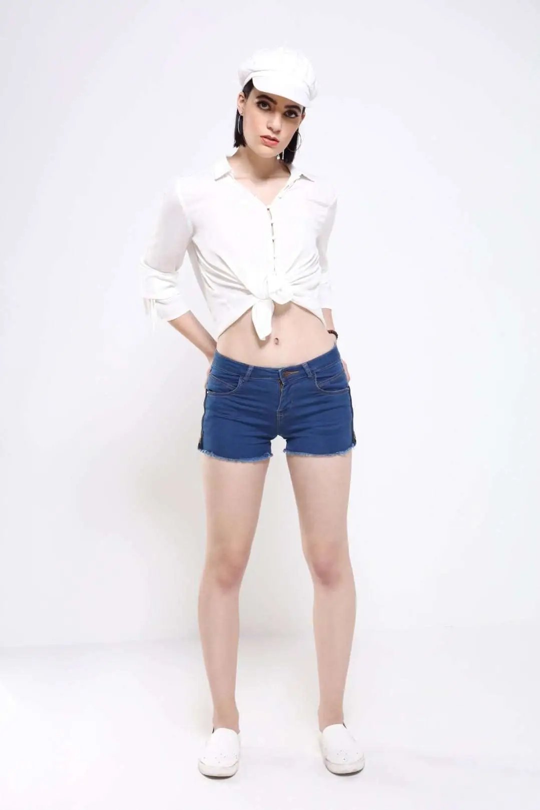 Dark Blue Denim Hot Shorts