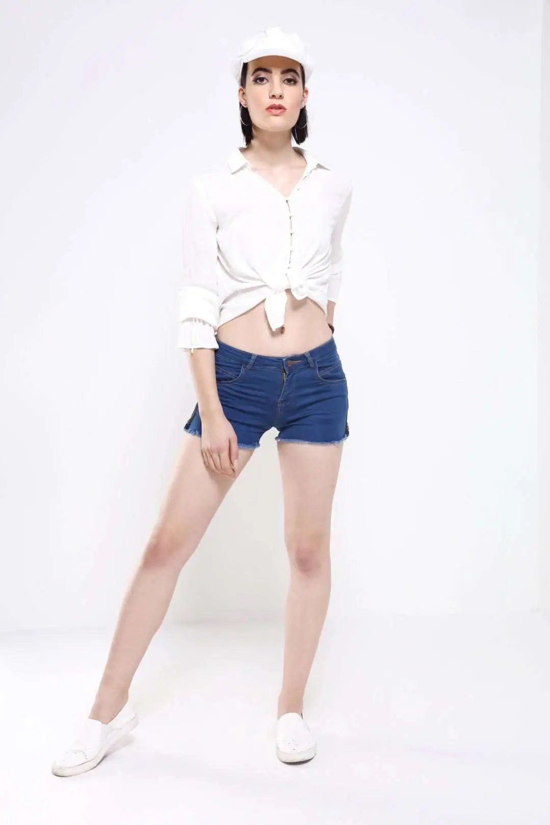 Dark Blue Denim Hot Shorts