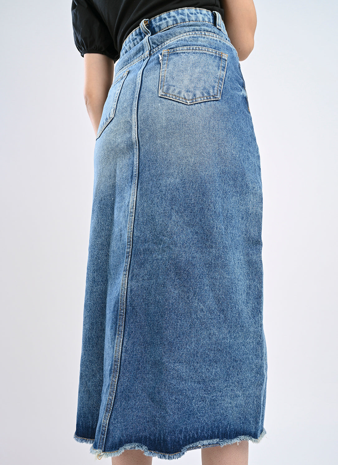 Overlap Midi Skirt