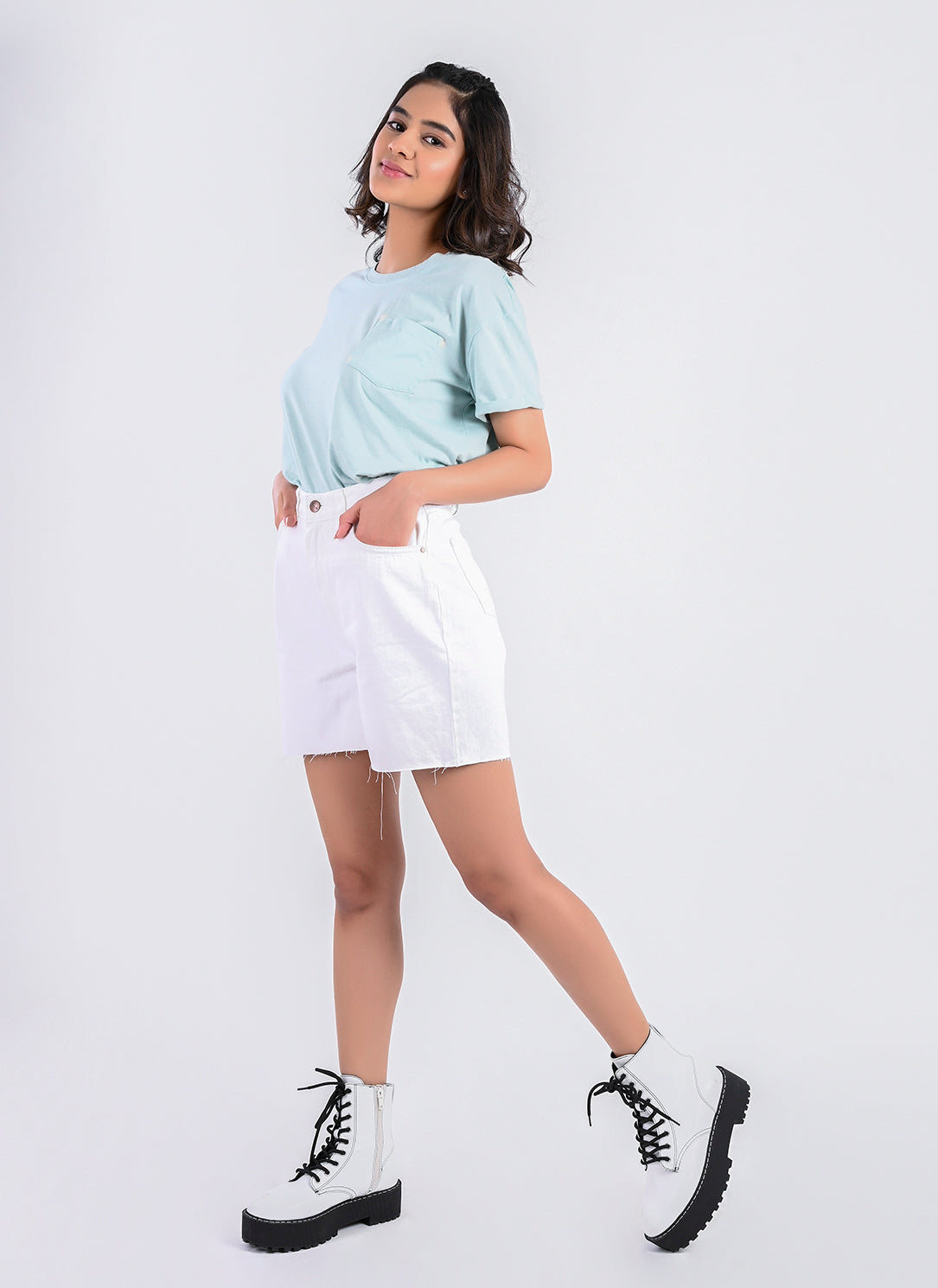 White Bermuda Shorts
