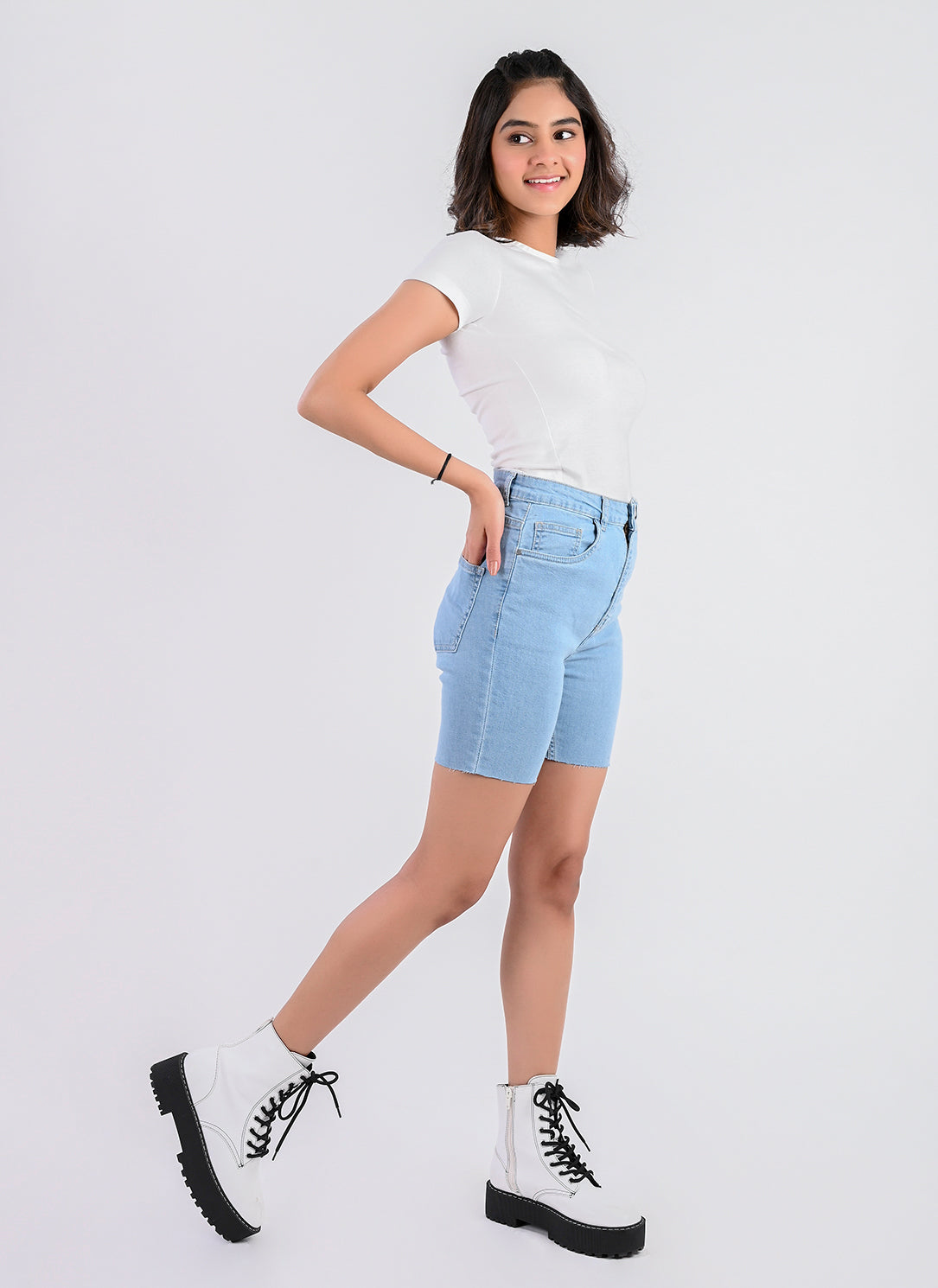 Light Blue Bermuda Shorts
