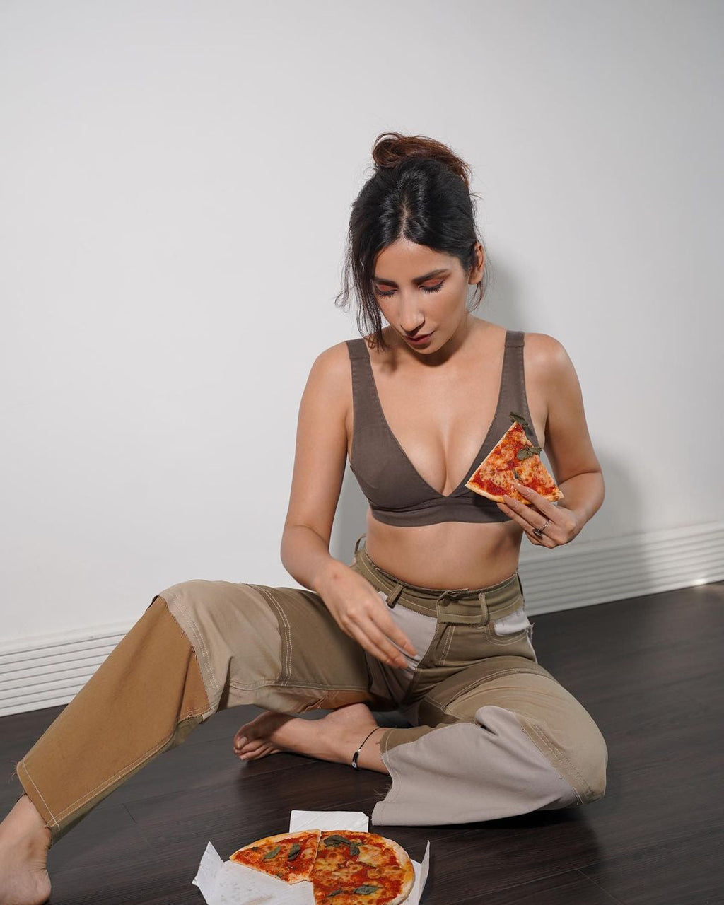 Cedar Brown Buckle Bralette