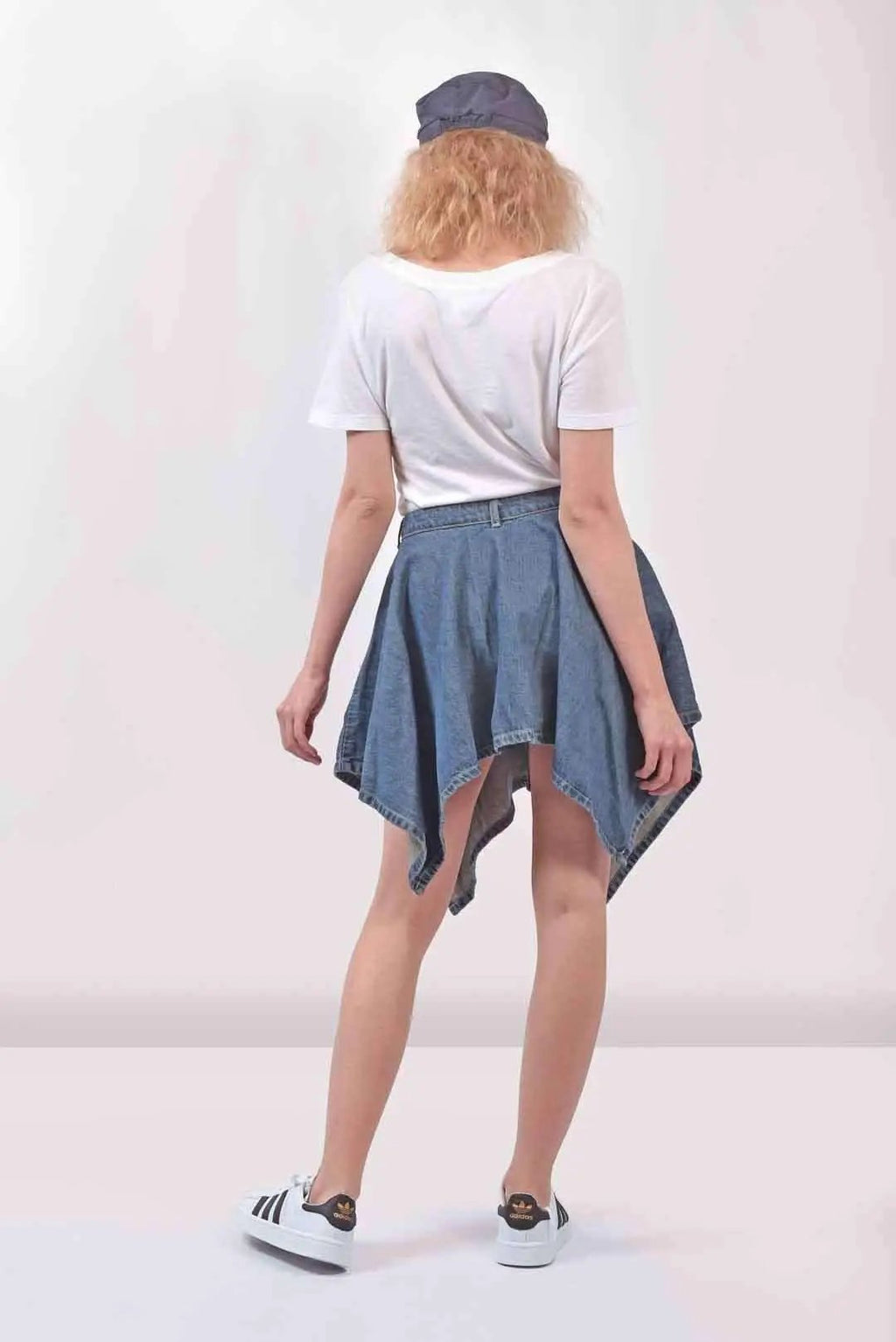 Flared Denim Skirt