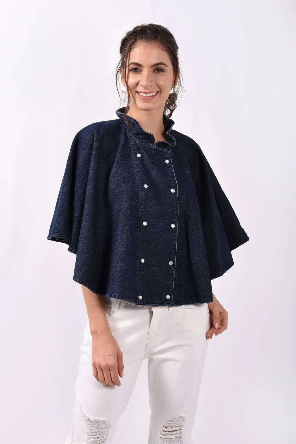 Denim Dark Blue Cape