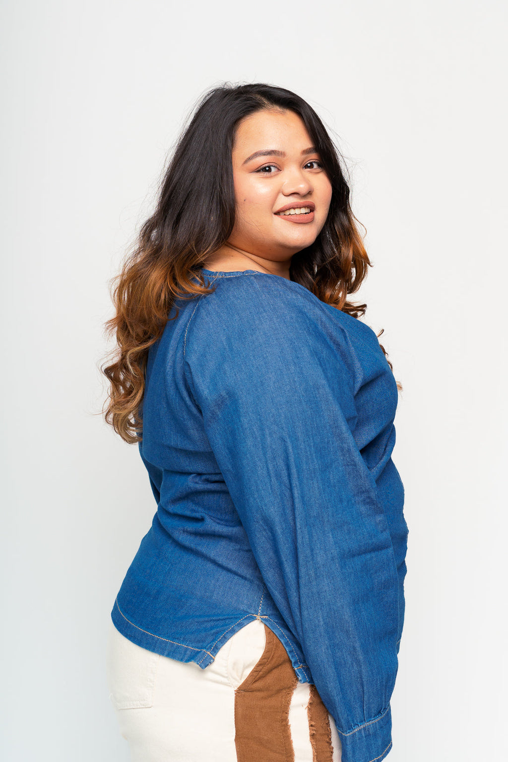 Lightweight Denim Top