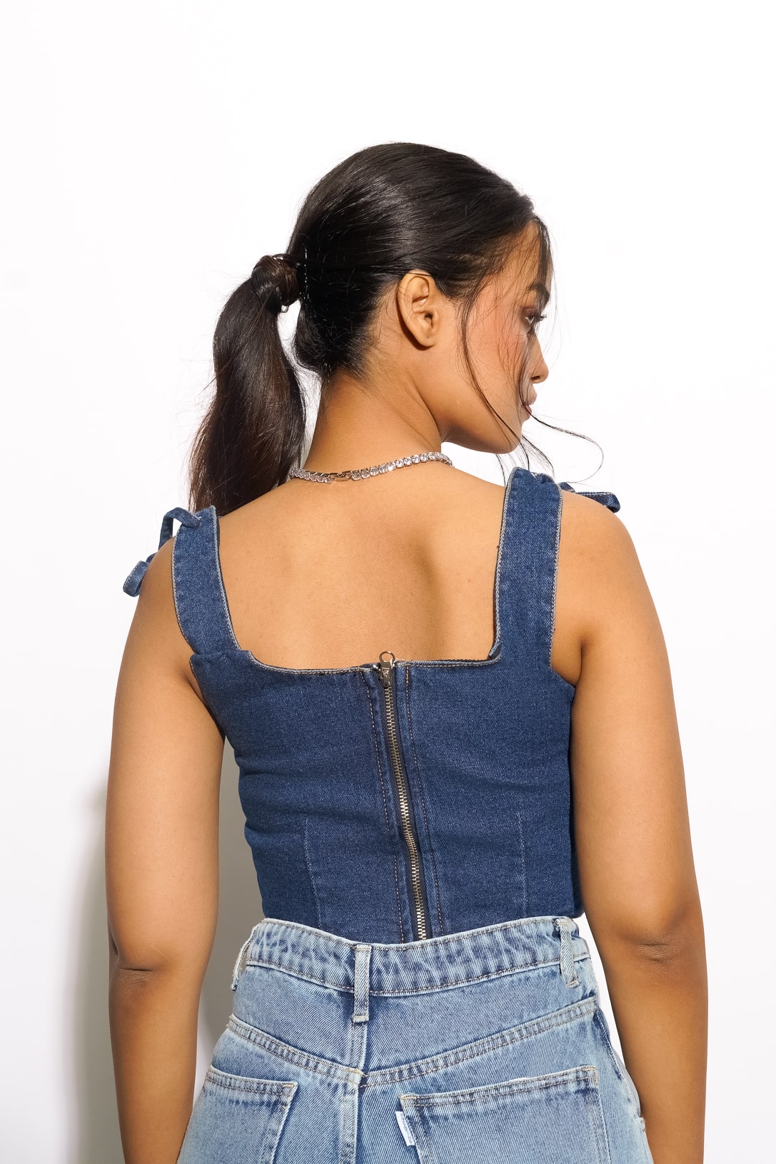 Push Up Indigo Top
