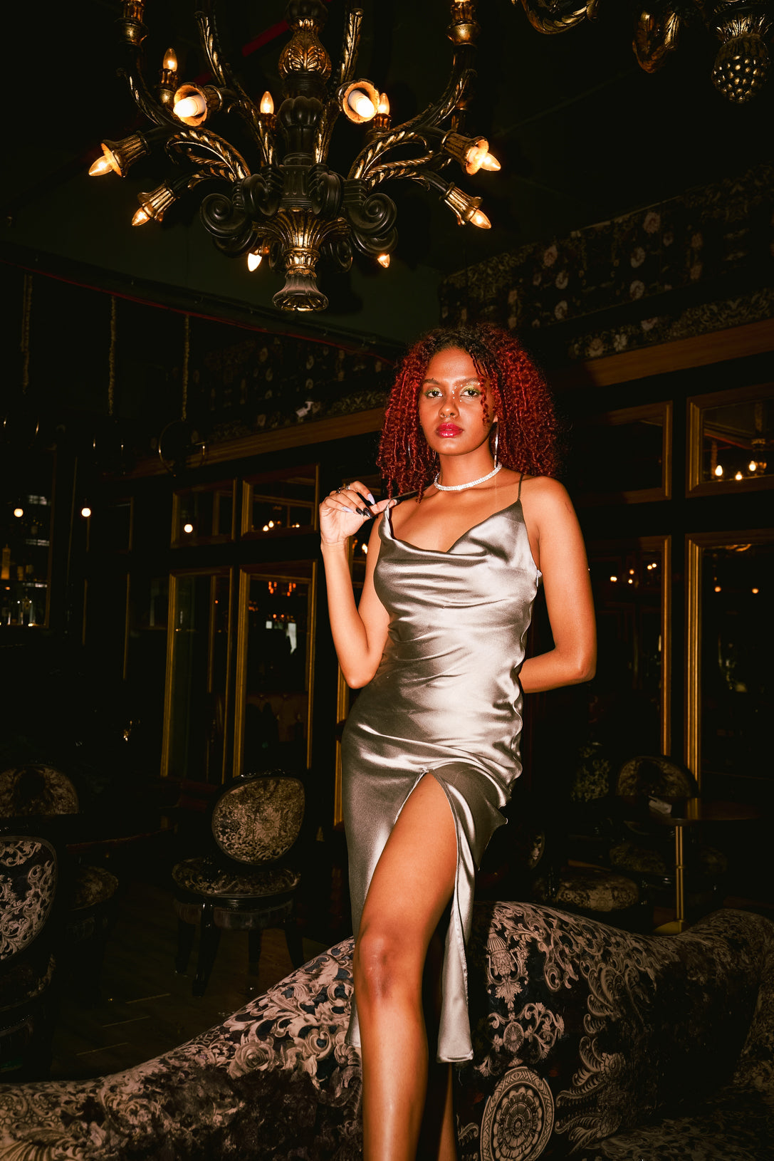 Cowl Slip Dress