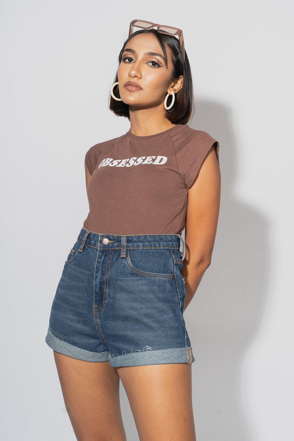 High Waist Roller Shorts