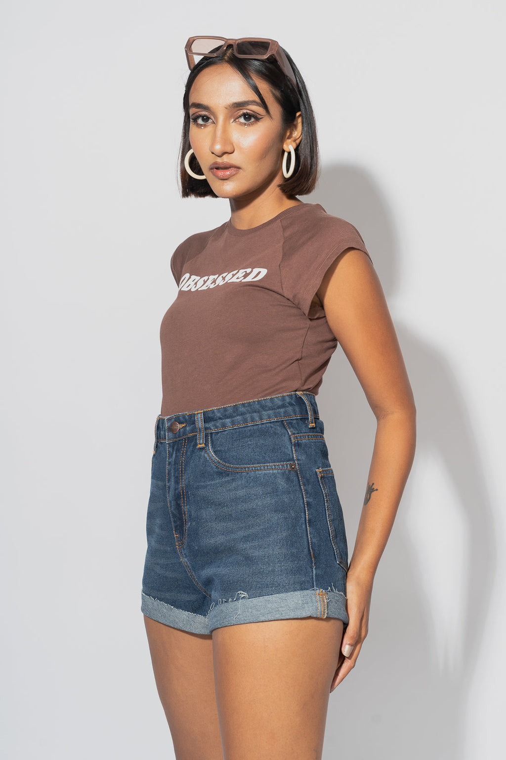 High Waist Roller Shorts