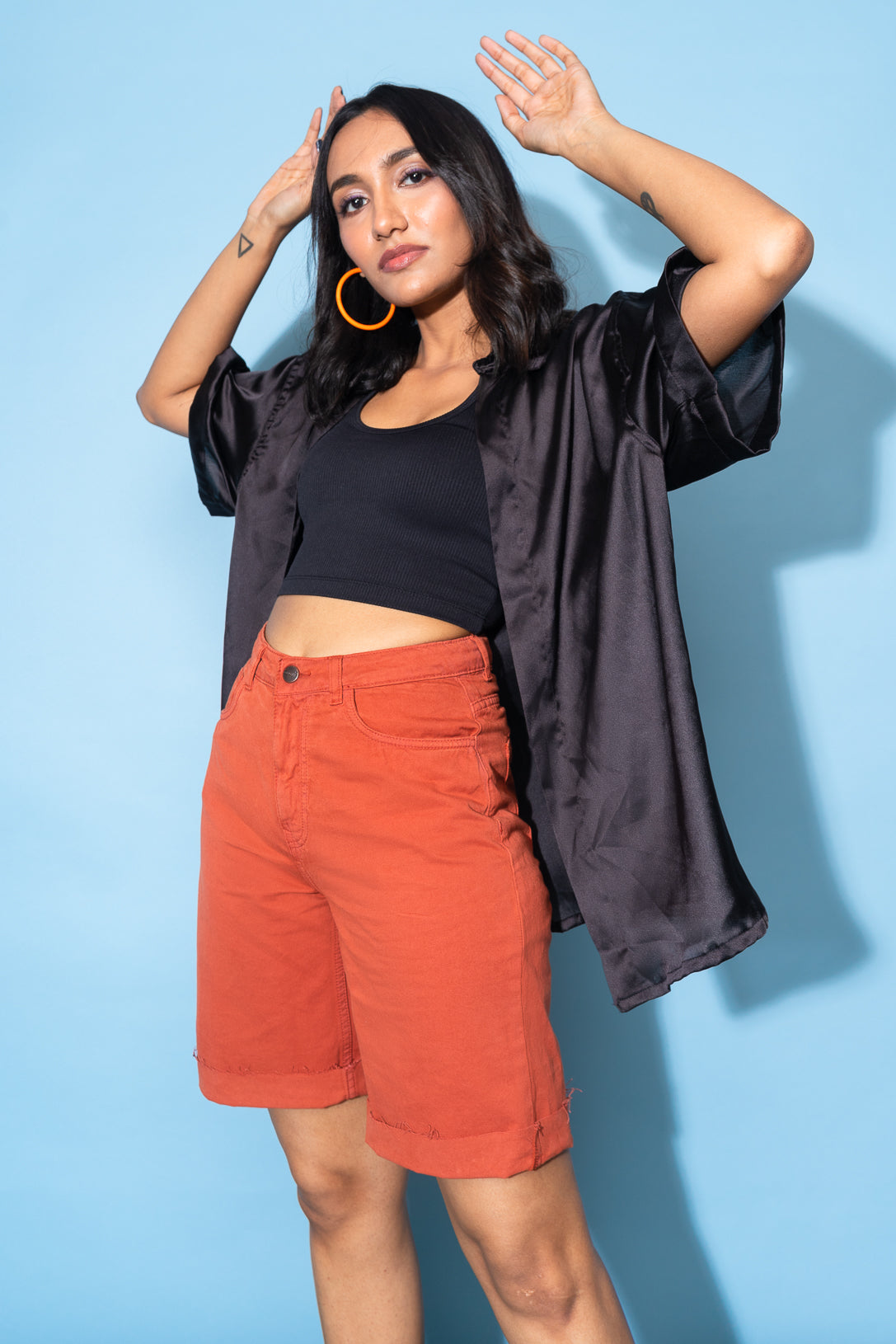 Rust Brown Bermuda Shorts