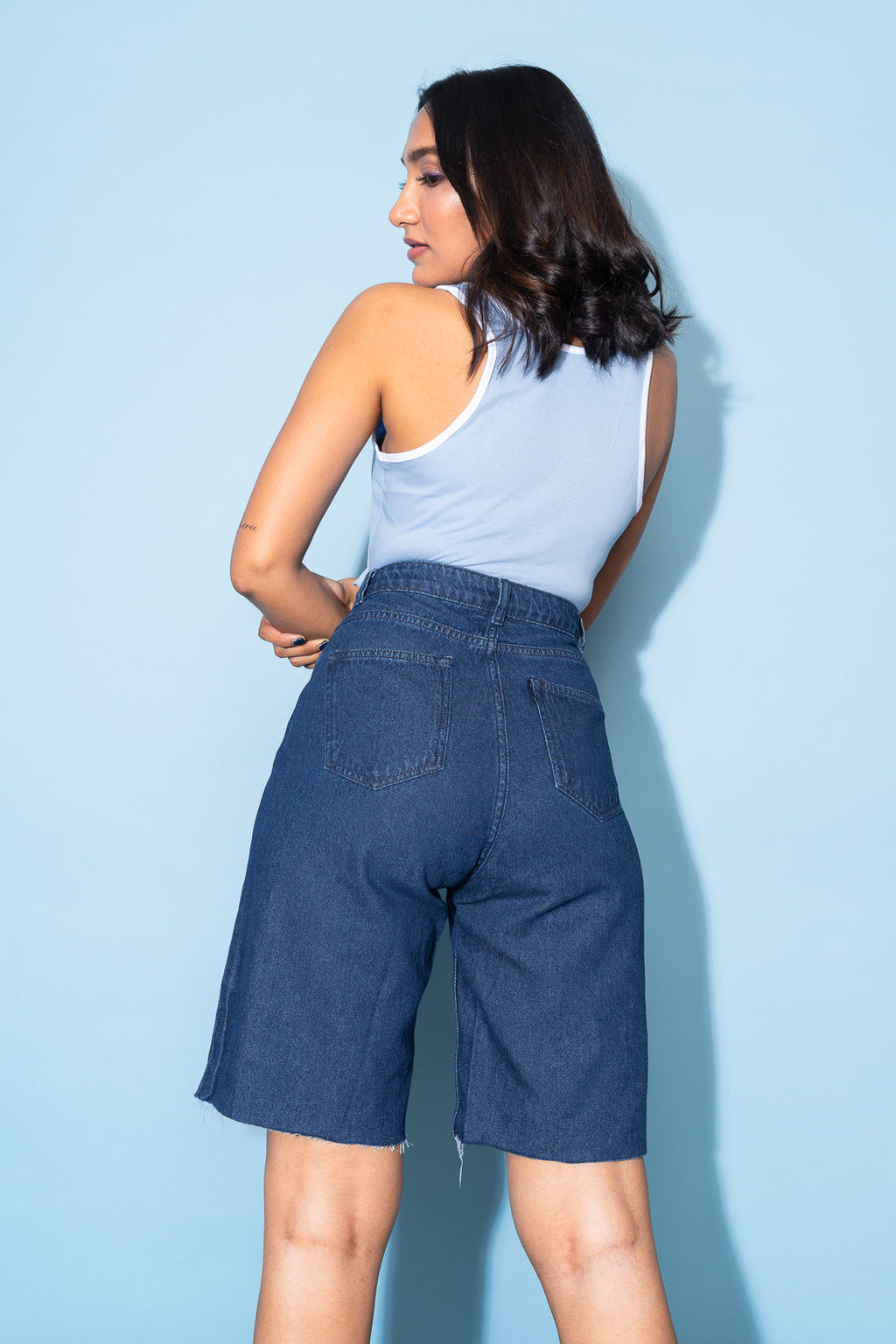 Dark Blue Bermuda Shorts