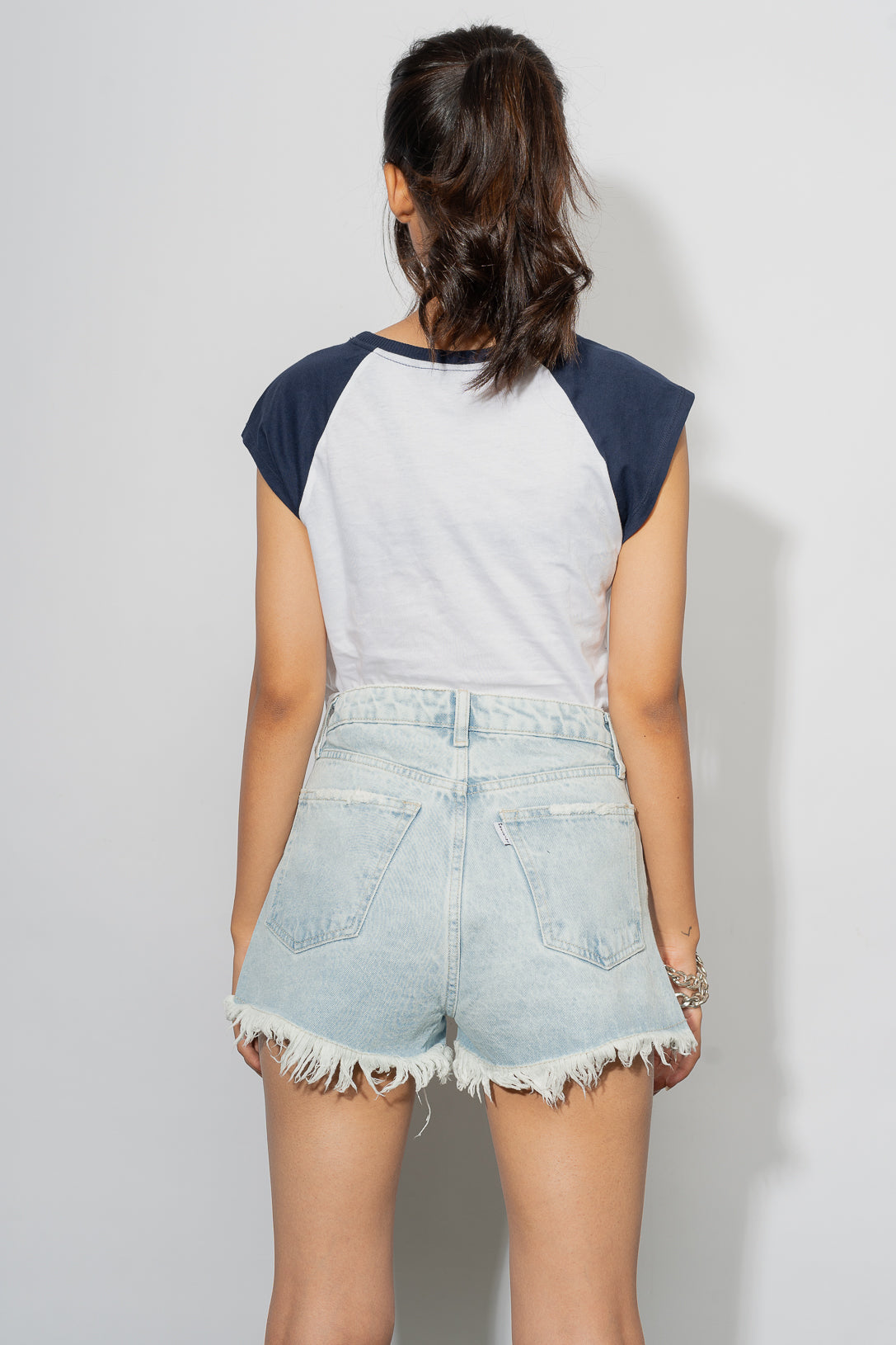 Light Distressed Shorts