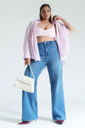 Curve Chill Blue Straight Jeans
