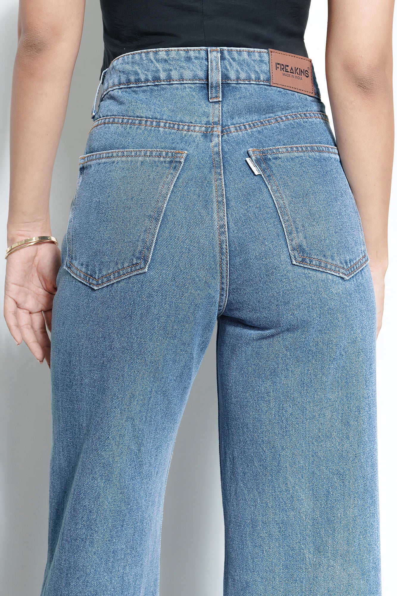 Ombre Blue Wide Jeans