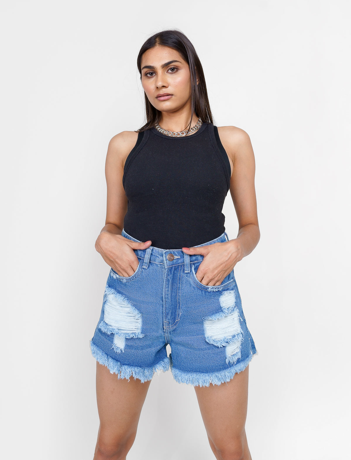 Heavy Distress Shorts